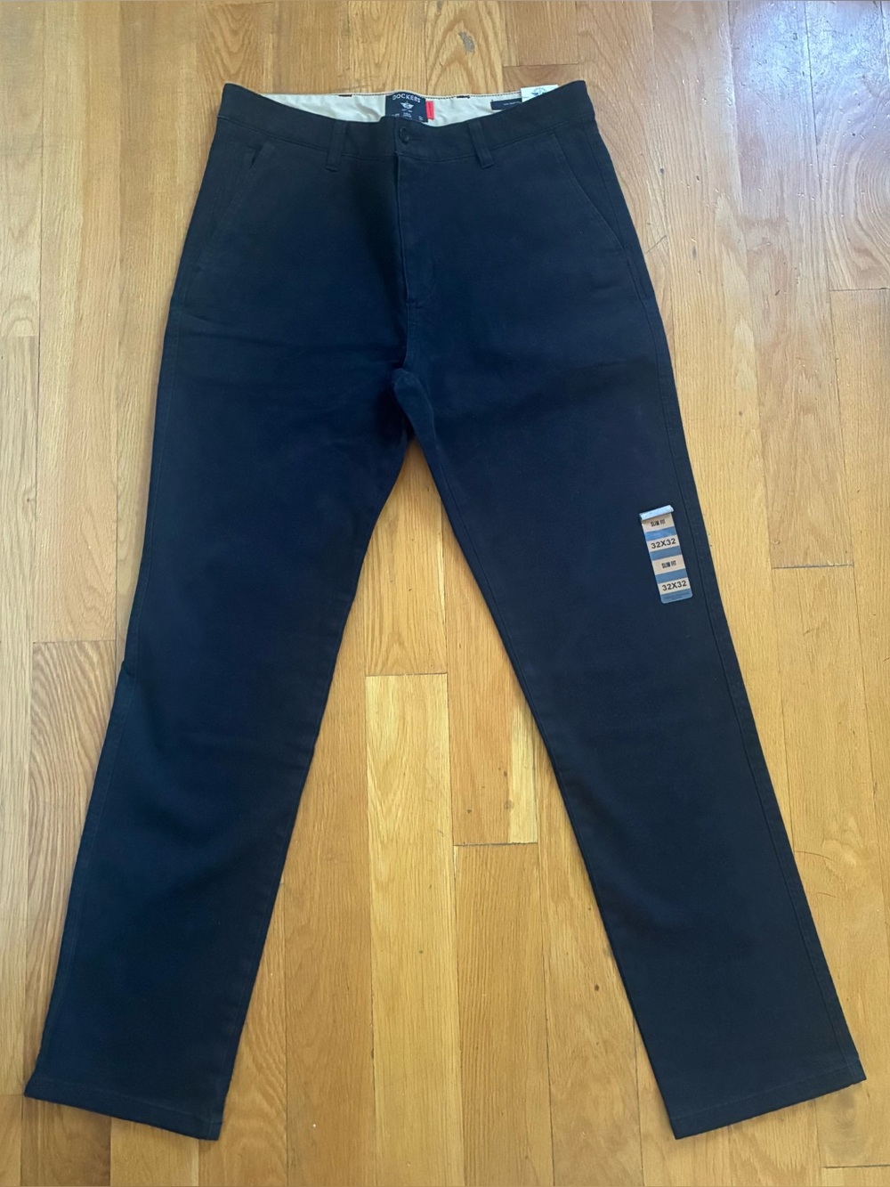 Dockers Black Chino Pants, Slim 32x32